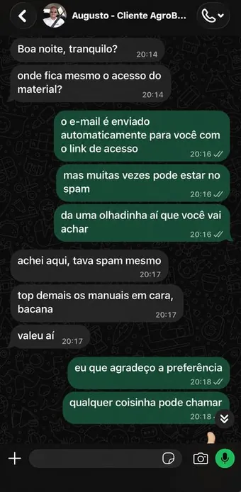 Depoimento Augusto via WhatsApp