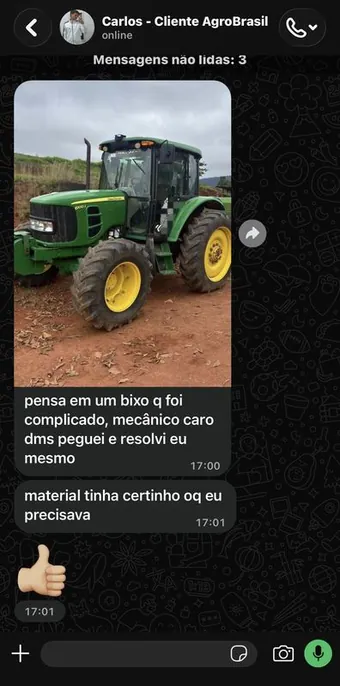 Depoimento Carlos via WhatsApp